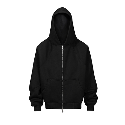 美式复古街头Epide风格双拉链重磅连帽宽松男女情侣休闲百搭卫衣