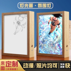Легкая фоторамка для друга для спальни, светильник, делается под заказ, для влюбленных, подарок на день рождения