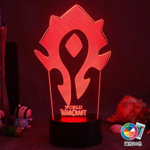 魔兽世界争霸周边冰封的王座阿尔萨斯风行者机箱装饰电竞氛围夜灯