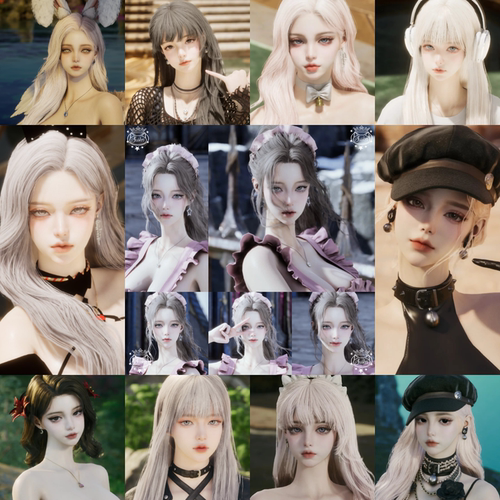 秒发【奶龙捏脸合集】永恒之塔2兮/月/妄/宿/弥/天族魔族女艺廊