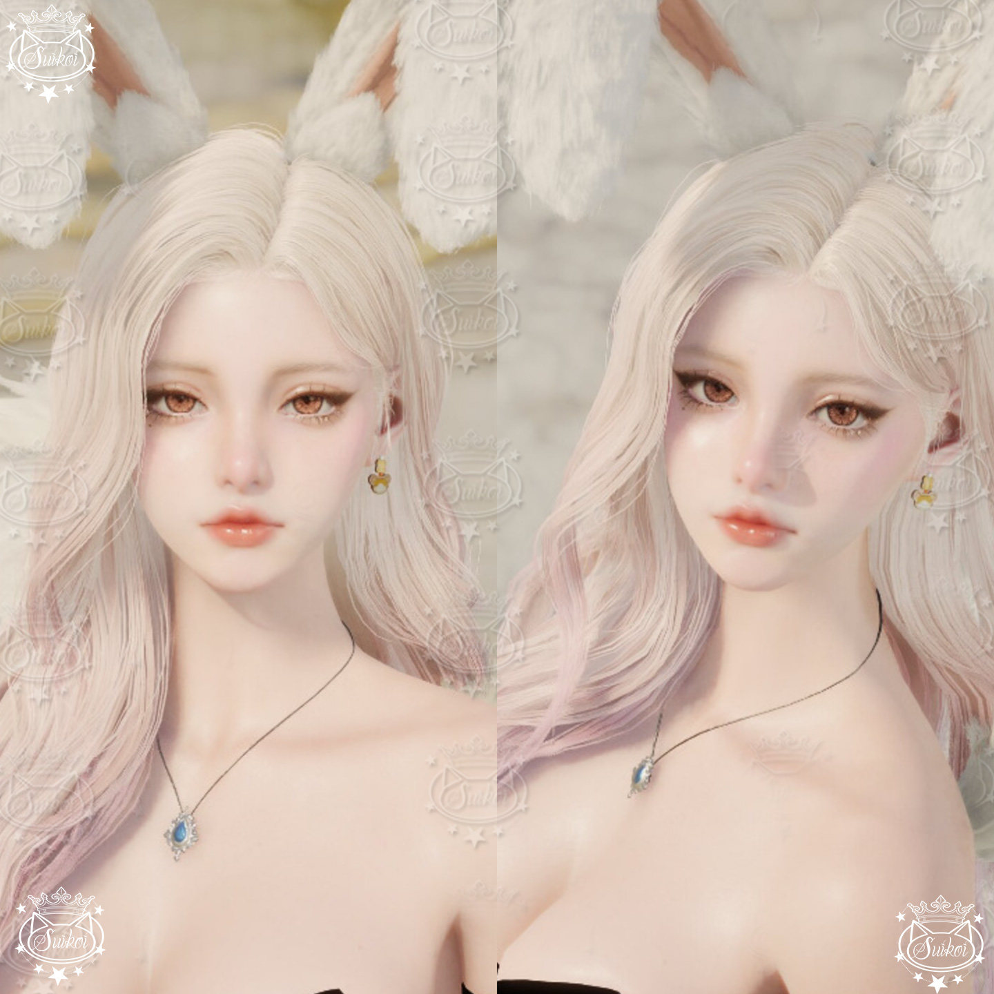 秒发【兔女郎】永恒之塔捏脸女AION2天族魔族国服台服国际服