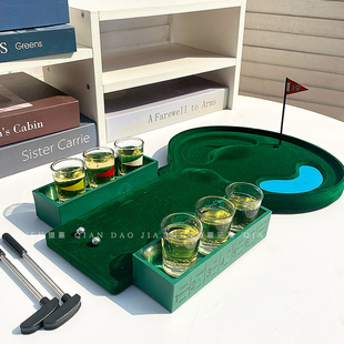 助兴神器 创意高尔夫球休闲娱乐弹珠游戏喝酒家庭聚会玩具道具台式