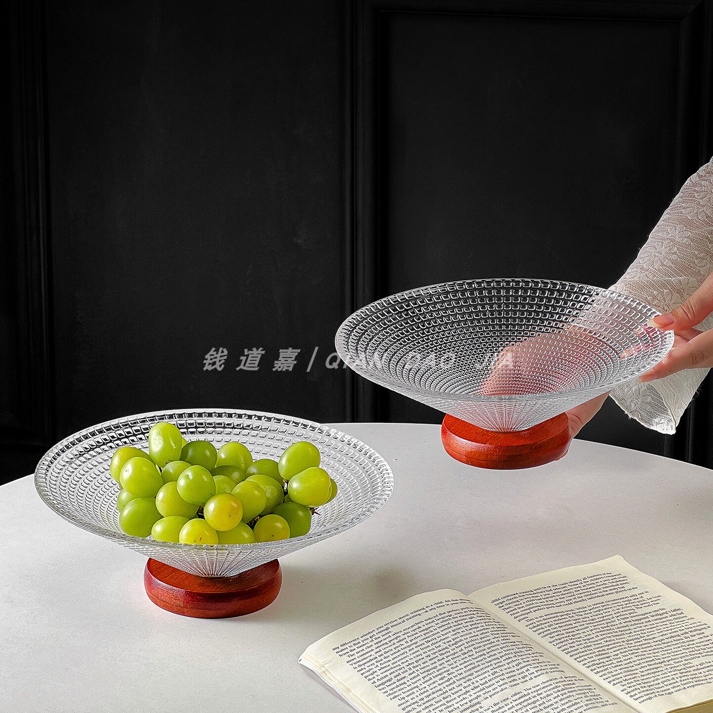 轻奢高颜值客厅茶几水果盘新款干果坚果零食摆放盘家用糖果盘子