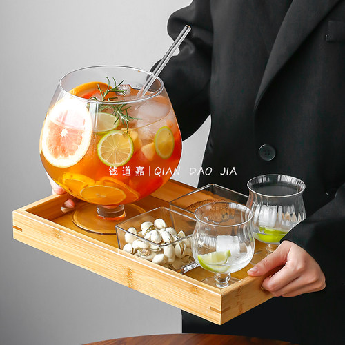 钱道嘉北欧玻璃杯601mL鸡尾酒杯