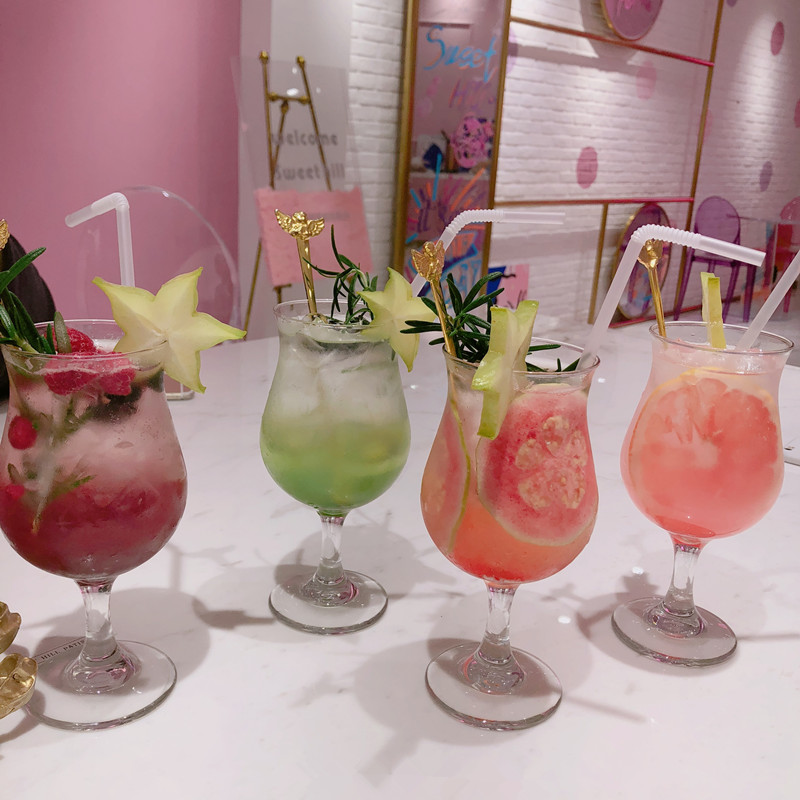 奶茶杯玻璃鸡尾酒杯