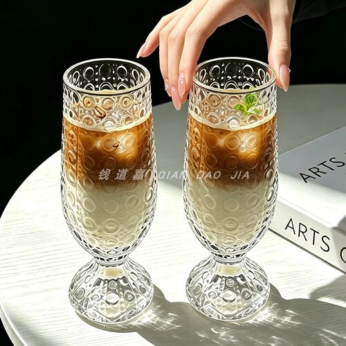 钱道嘉高颜值轻奢厚底宝石纹杯子