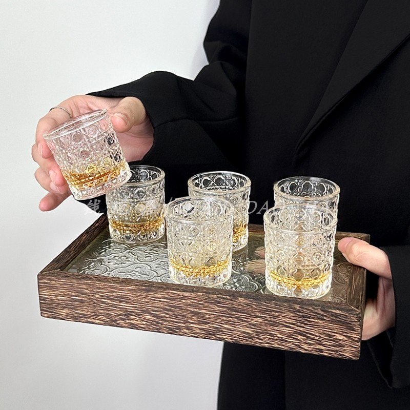 钱道嘉迷你白酒杯套装一口烈酒杯