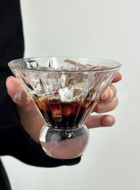 钱道嘉高颜值镶钻微醺鸡尾酒杯子