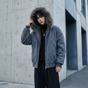 现货 冬季座山雕加绒加厚外套重磅帆布水洗棉服夹克 M3957-P148，男装夹克，星座1017