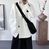 现货西装外套男ins痞帅高级感男装宽松小众西服FY342-P98，男装西服套装，星座1017