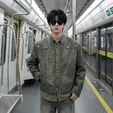 现货2026飞行夹克外套春秋薄款痞帅街头潮牌立领上衣DK568-P118，男装夹克，星座1017