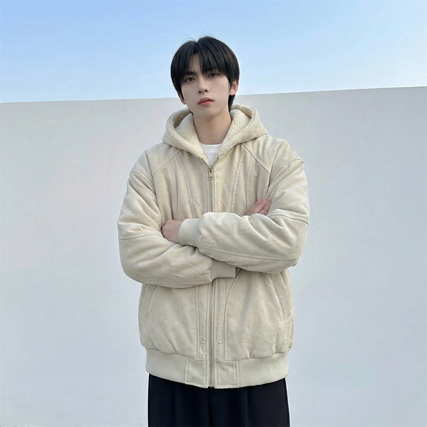 现货加绒加厚外套男潮重磅帆布水洗棉服夹克Y307-P138,男装夹克,星座1017