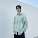 现货男潮ins小众设计感的情侣装衬衣FC12-P48，男装衬衫，星座1017