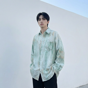 现货男潮ins小众设计感的情侣装衬衣  FC12-P48图片