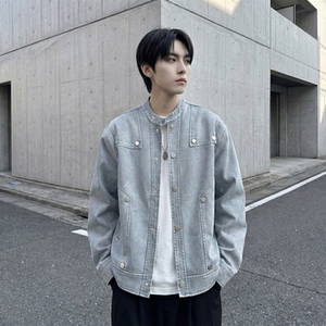 现货 2026飞行夹克外套春秋薄款痞帅街头潮牌立领上衣 DK568-P118，男装夹克，星座1017