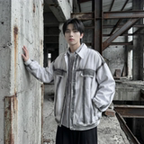 现货2026春季工装休闲夹克高级感牛仔外套JK11-P100，男装工装外套，星座1017