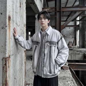 现货 2026春季工装休闲夹克高级感牛仔外套 JK11-P100，男装工装外套，星座1017