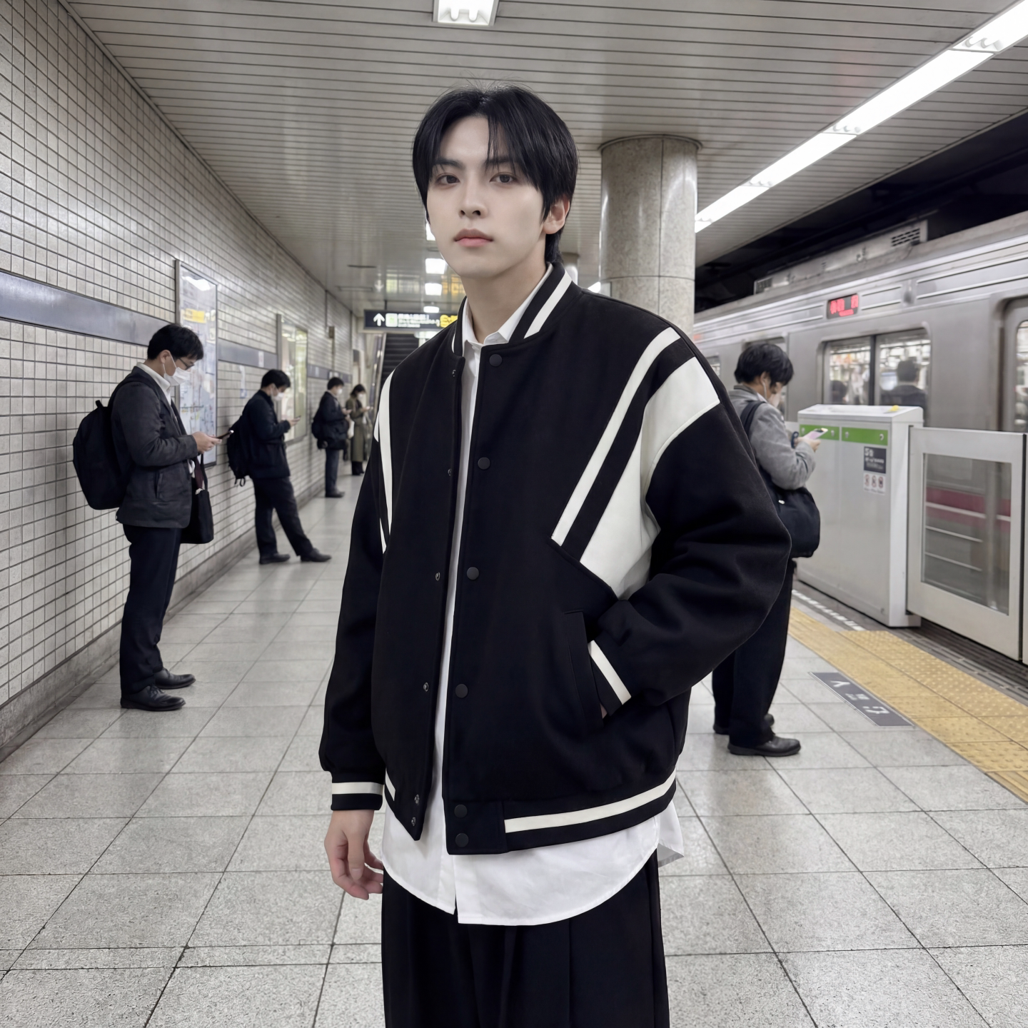 现货撞色美式复古夹克棒球服流行外套W0023-P88控118加绒P100,男装夹克,星座1017