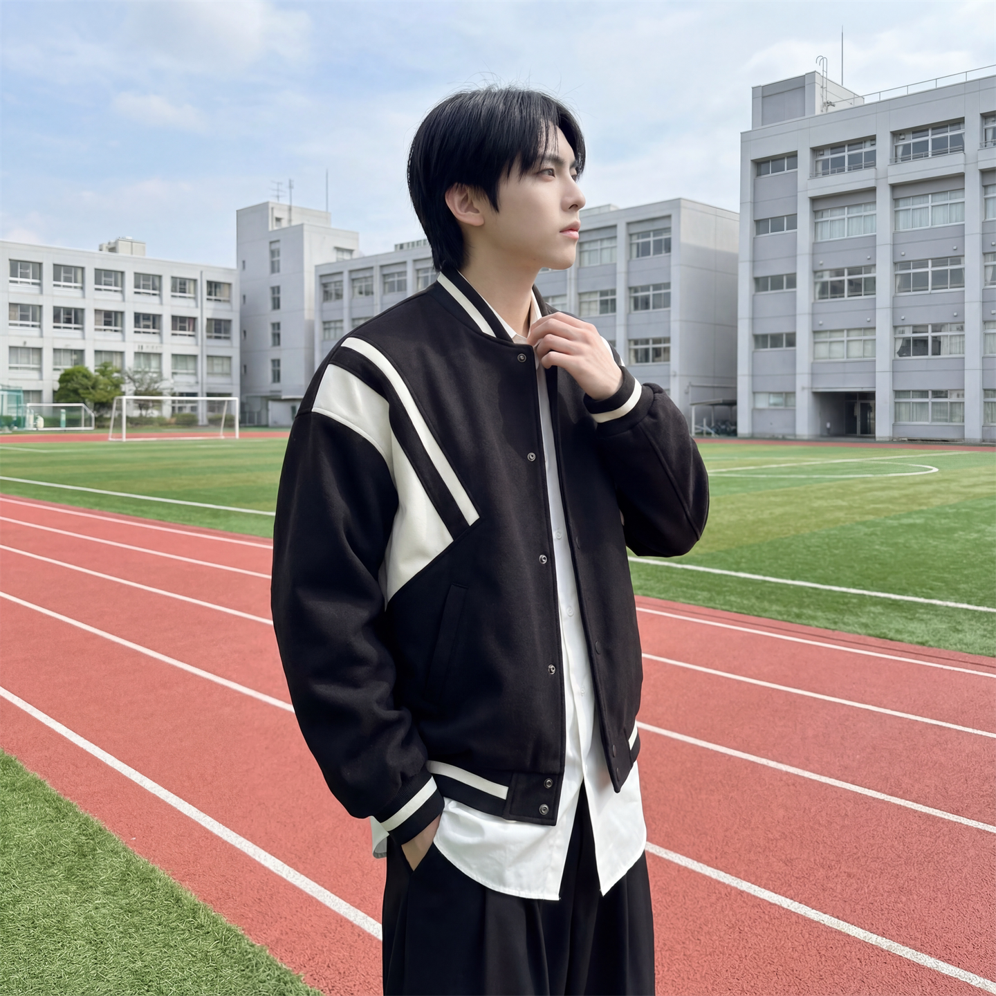 现货撞色美式复古夹克棒球服流行外套W0023-P88控118加绒P100,男装夹克,星座1017