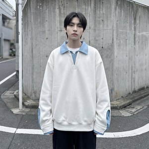 现货 春季新款翻领高级感衬衫领上衣长袖卫衣男装潮 WY212-P68图片