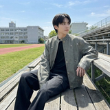 现货2026飞行夹克外套春秋薄款痞帅街头潮牌立领上衣DK568-P118，男装夹克，星座1017