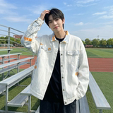 现货2026春季痞帅拼接设计感翻领夹克高级感潮流外套J24-P75，男装夹克，星座1017