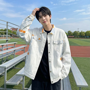 现货 2026春季痞帅拼接设计感翻领夹克高级感潮流外套 J24-P75，男装夹克，星座1017