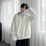 现货春季新款翻领高级感衬衫领上衣长袖卫衣男装潮WY212-P68，男装衬衫，星座1017