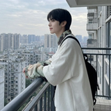 现货慵懒假两件衬衫领卫衣日系情侣碎花上衣A881-P65，男装衬衫，星座1017