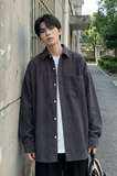 现货灯芯绒高级感长袖衬衫男休闲衬衣外套C963-P48，男装衬衫，星座1017