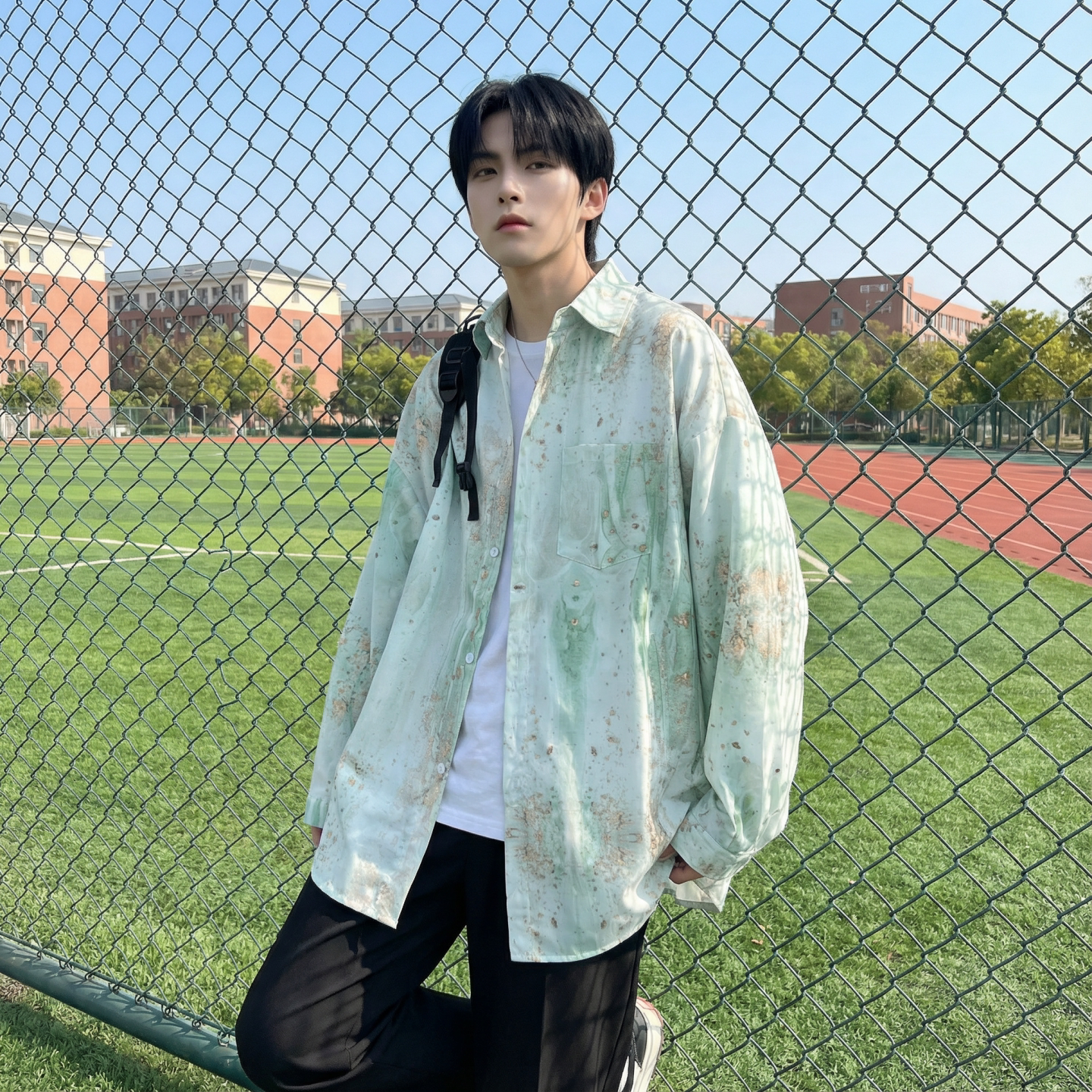 现货男潮ins小众设计感的情侣装衬衣FC12-P48,男装衬衫,星座1017