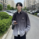 2026现货渐变长袖衬衫水洗褶皱宽松潮流休闲衬衣DS651-P58，男装衬衫，星座1017
