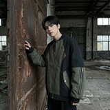 现货休闲百搭撞色拼接棒球服美式复古夹克JK830-P80，男装夹克，星座1017