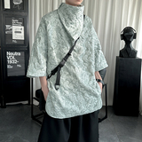 风提花短袖T恤高级感流行痞帅外套WT688-P55控78，男装T恤，星座1017