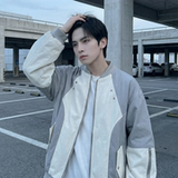 现货休闲百搭撞色拼接棒球服美式复古夹克JK830-P80，男装夹克，星座1017