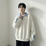 现货春季新款翻领高级感衬衫领上衣长袖卫衣男装潮WY212-P68，男装衬衫，星座1017