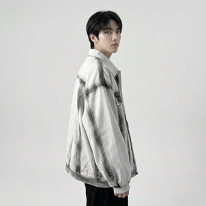 现货 2026春季工装休闲夹克高级感牛仔外套 JK11-P100，男装工装外套，星座1017