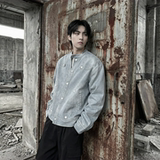 现货2026飞行夹克外套春秋薄款痞帅街头潮牌立领上衣DK568-P118，男装夹克，星座1017