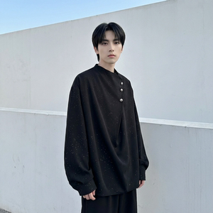 现货新中式痞帅衬衣高级感小香风衬衫微闪潮流痞帅衬衣 A903-P68图片