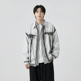 现货2026春季工装休闲夹克高级感牛仔外套JK11-P100，男装工装外套，星座1017