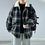 羊羔毛外套冬季加绒加厚秋冬款棉服M835-P125控158，男装棉衣，星座1017