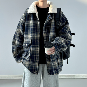 羊羔毛外套冬季加绒加厚秋冬款棉服 M835-P125 控158图片
