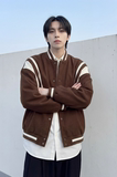 现货撞色美式复古夹克棒球服流行外套W0023-P88控118加绒P100，男装夹克，星座1017