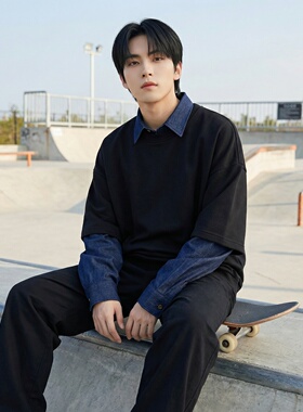 新款现货2026年新款现货堆堆领宽松长袖卫衣CR447-P68