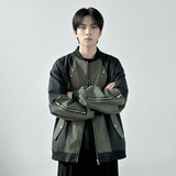 休闲百搭撞色拼接棒球服美式复古夹克JK830-P80，男装夹克，星座1017