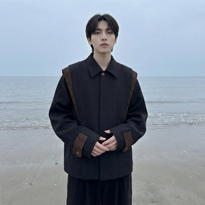 现货新款春季飞肩撞色夹克外套男设计感痞帅上衣 JK905-P108，男装夹克，星座1017