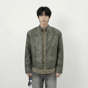 现货 2026飞行夹克外套春秋薄款痞帅街头潮牌立领上衣 DK568-P118，男装夹克，星座1017