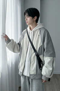 现货休闲百搭撞色拼接棒球服美式复古夹克 JK830-P80图片