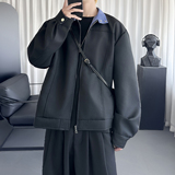 解构拼接外套cleanfit短宽显高夹克G4523-P108，男装夹克，星座1017