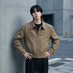 现货 2025棒球领短款夹克高级感美式垫肩外套 HJ7727-P90 X149图片